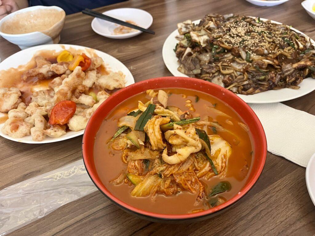 멕시코시티 한국식당 Hangari BBQ 자장면 짬뽕