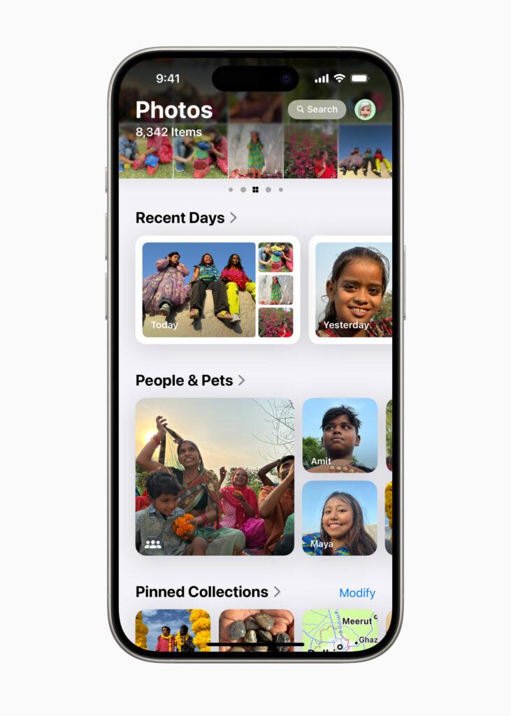 Apple iOS 18 사진 앱