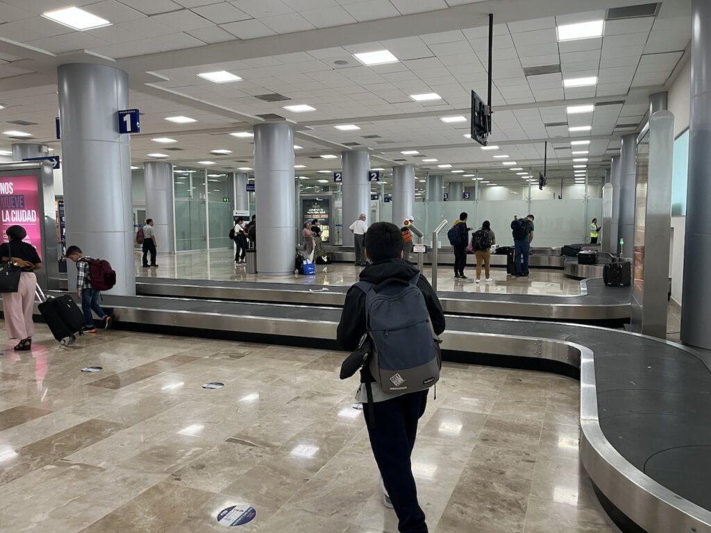 타바스코 비야에르모사 공항 수화물 찾는 곳