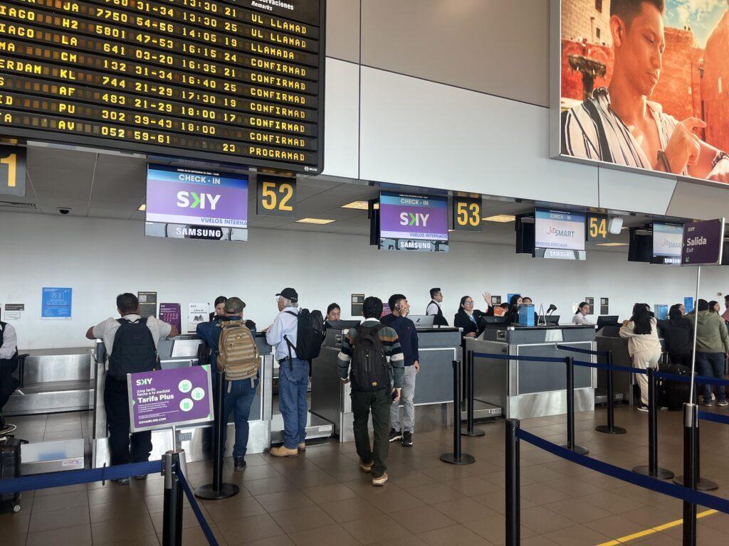 남미 저가항공사 스카이 항공(Sky airline) 이용, 페루 쿠스코 공항 후기 관련 사진 및 안내