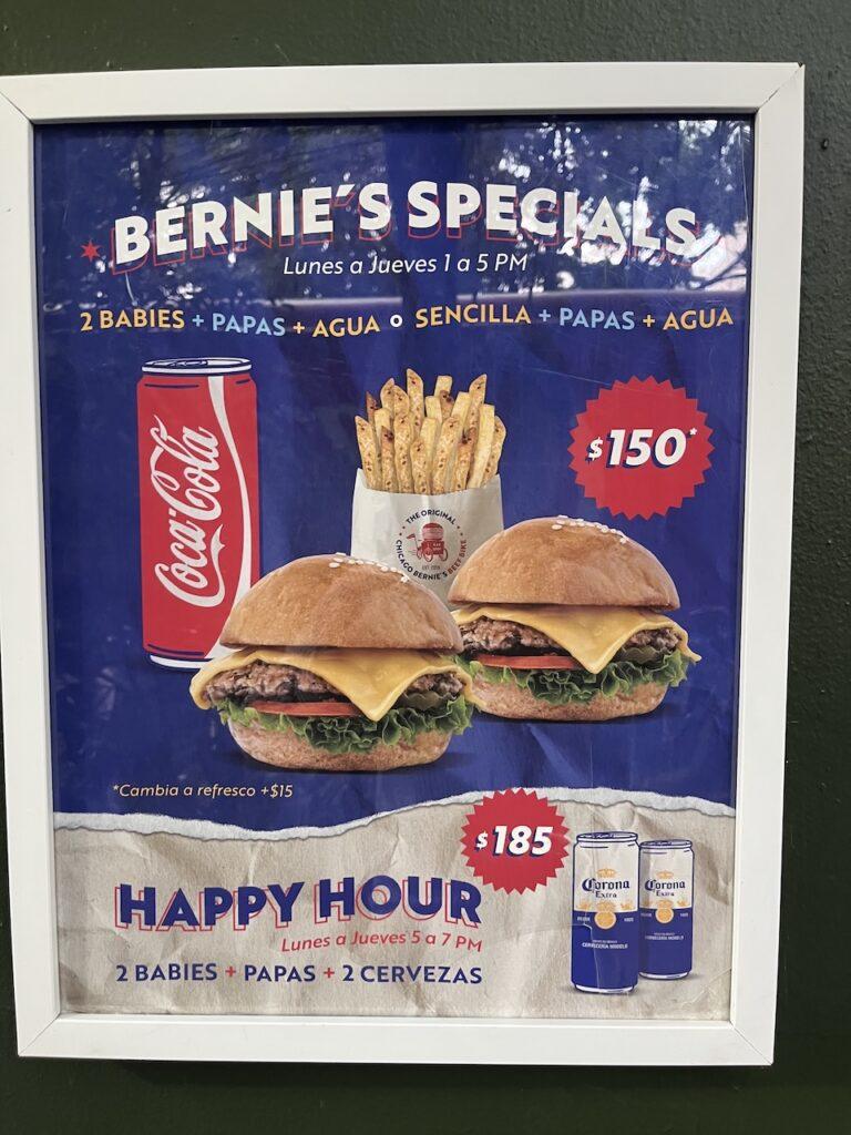 멕시코시티에서 시카고 햄버거, Bernie’s Beef Bike 방문기 관련 사진 및 안내